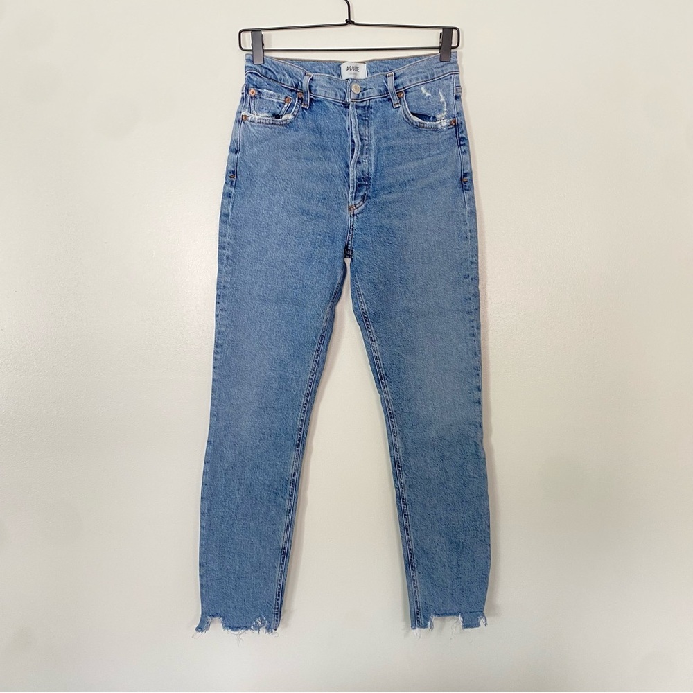 Agolde Nico High Rise Slim Jeans in Rooted Women's Size 27